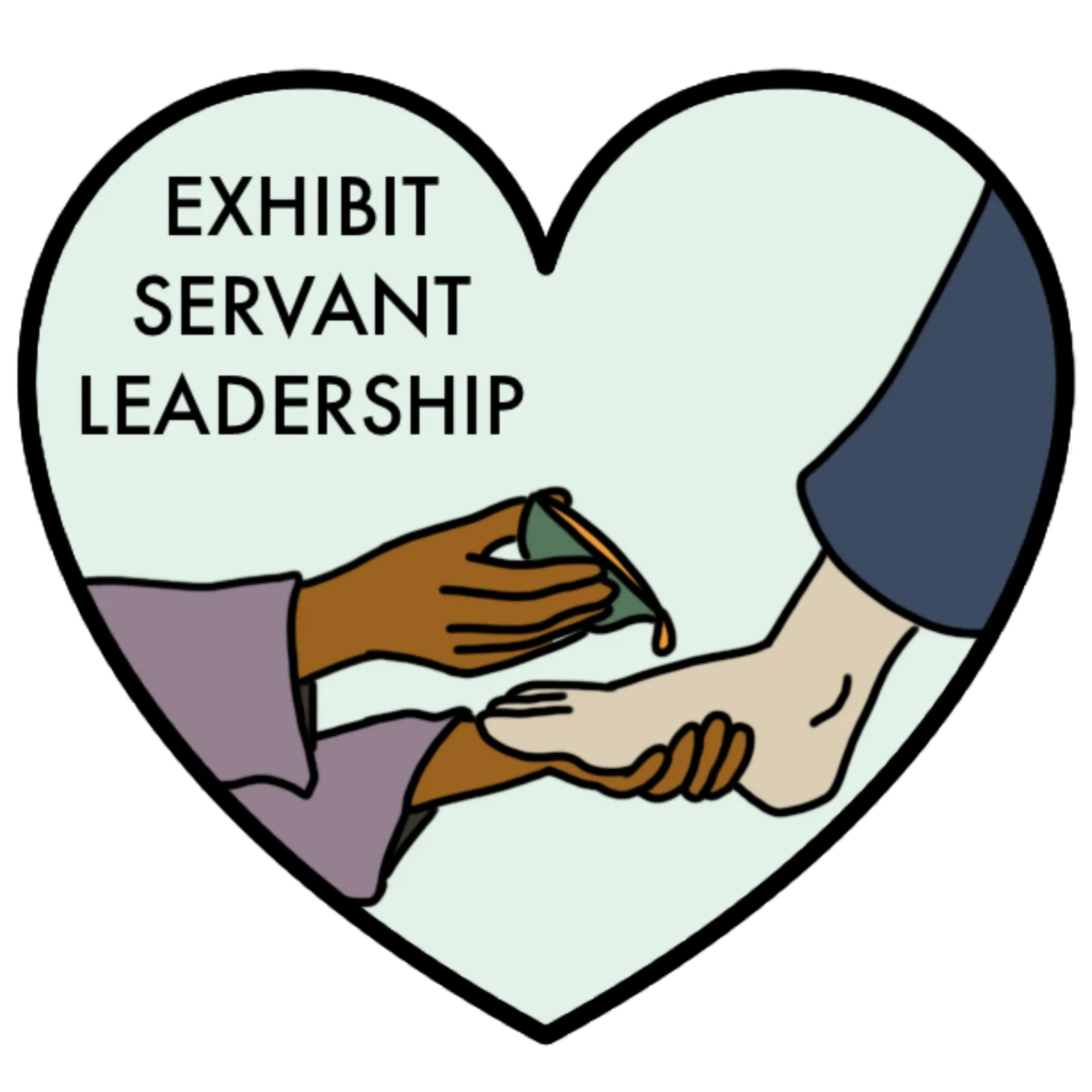 Illustration by Mikayla: Exhibit servant leadership