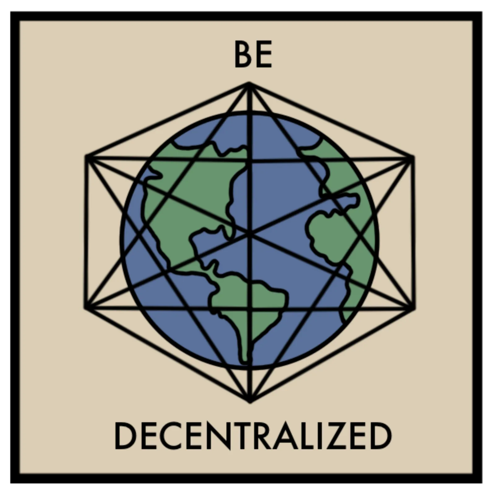 Illustration by Mikayla: Be decentralized
